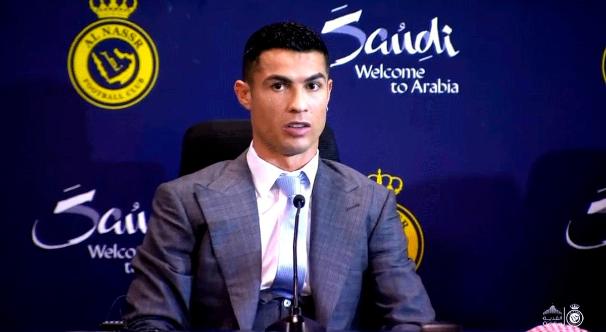 Cristiano Ronaldo fue oficialmente presentado en Al-Nassr. Foto: @AlNassrFC.