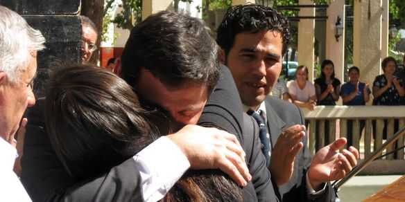 Salgado abrazo emoción y ponse N