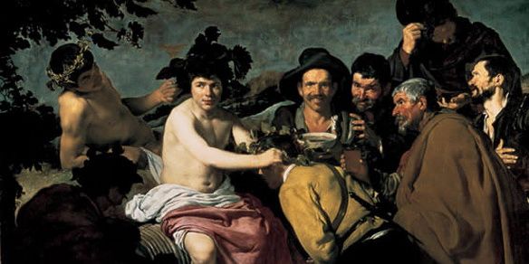 El dios del vino romano triunfo bacco borrachos