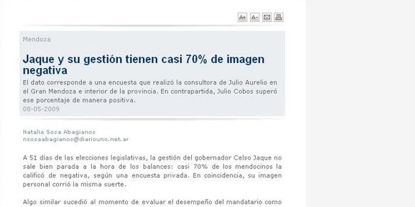 Diario uno nuevo nota