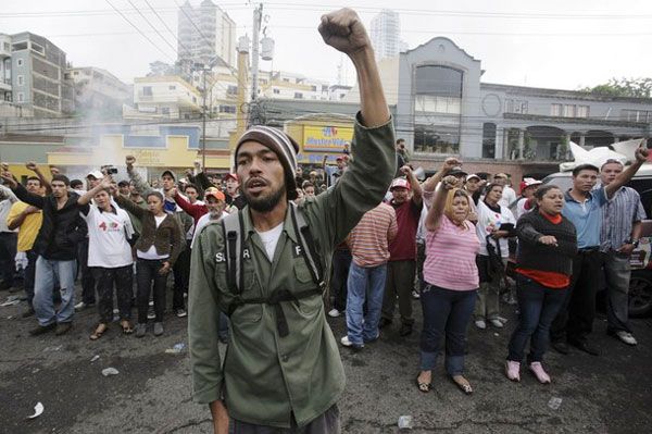 Manifetsación honduras