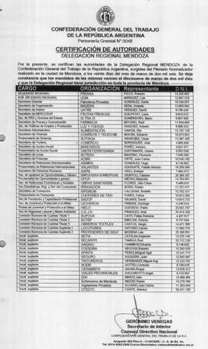 CGT-Mendoza listado de gremios 1 Interior