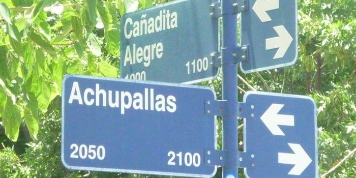 Agua cañadita achupallas