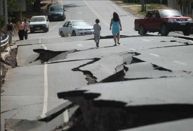Terremoto chile asfalto p