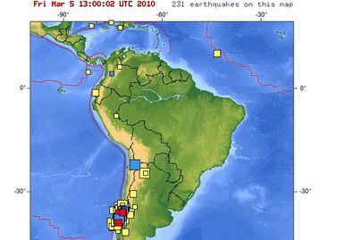 Tres sismos P