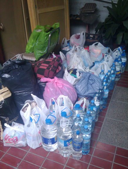 Donacion mercaderia chile agua