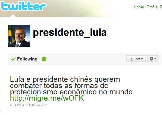 Lula twitter