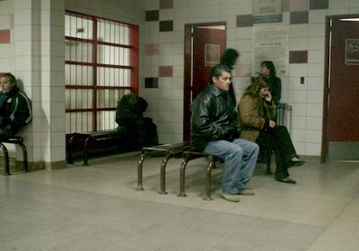Guardia del hospital central sala de espera