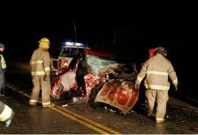 Accidente sapag interior