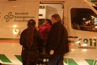 Choque taxi 25 de mayo sarmiento P interior