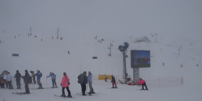 Las leñas esquí máquina de nieve N