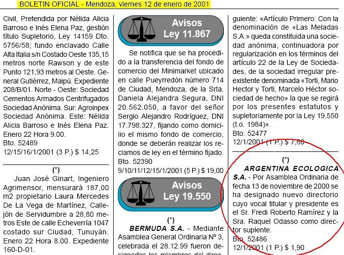 Argentina ecologica BO