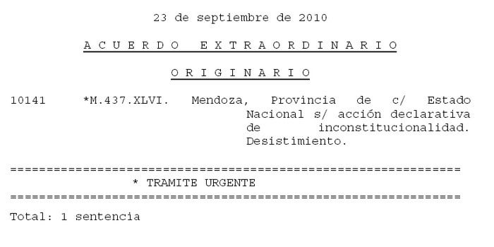 Desistimiento - nota
