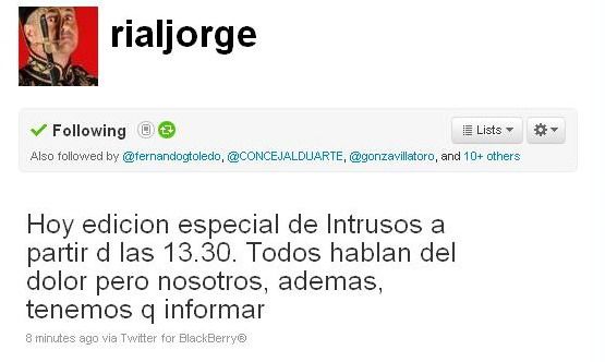 Jorge rial twitter interior