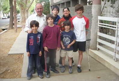 Augusto Alonso y familia