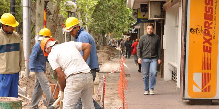 Obras calle Pellegrini 5