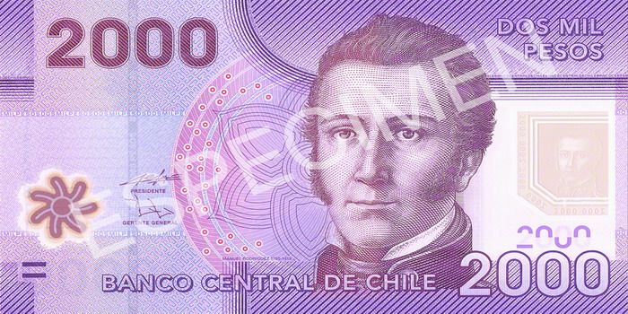 Billete chile anverso 2000