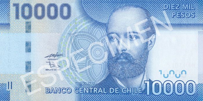 Billete chile anverso 10000