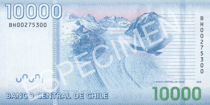 Billete chile Reverso 10000
