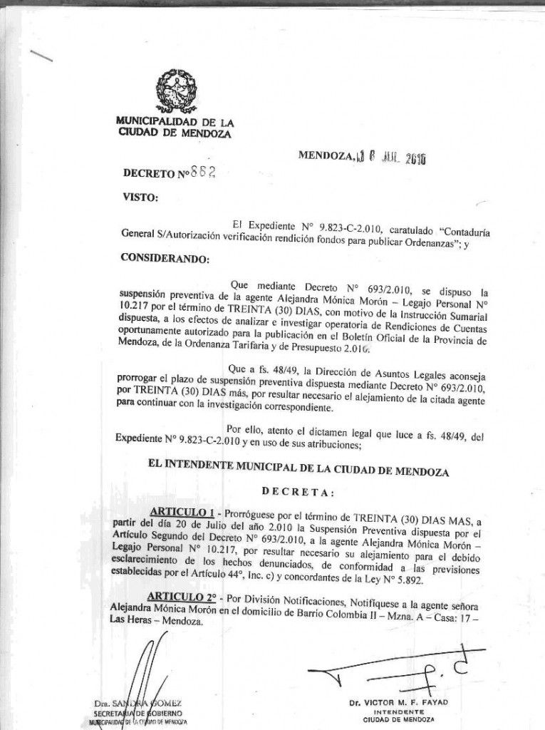 Fayad decreto trucho 2