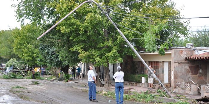 Tormenta Calle Manuel A. Saenz - Nota