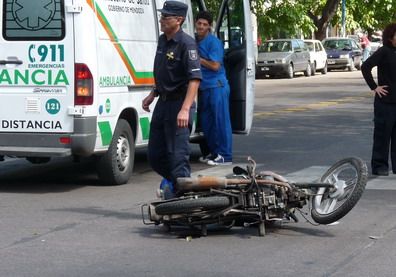 Accidente en calle san martín y Honorio Barraquero interior