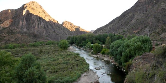 Rio Atuel caudal bajo 9