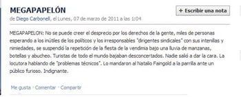 Facebook repetición vendimia