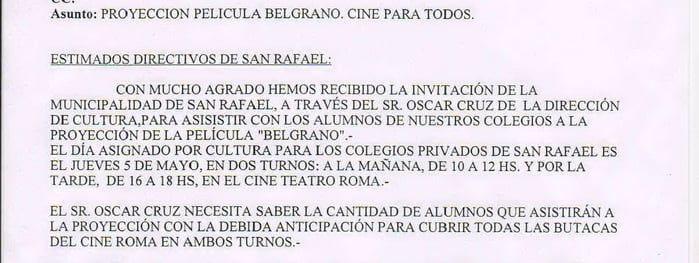 Mail Supervisión Nivel Medio