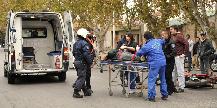 Accidente moto policía 4