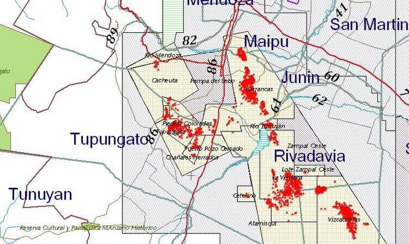 Areas Chañares Herrados mapa gráfico