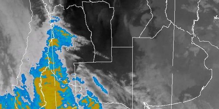 Imagen satelital frente frío N