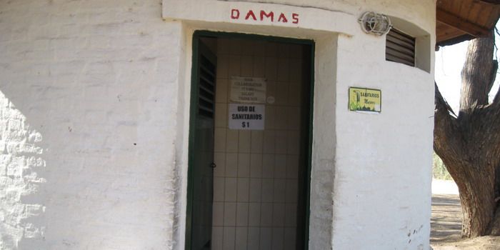 Baño frente al rosedal N