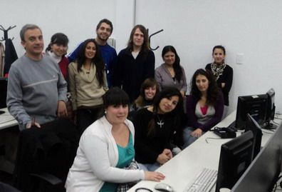 Alumnos instituto calle