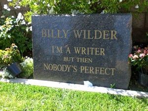 Billy Wilder, epitafio