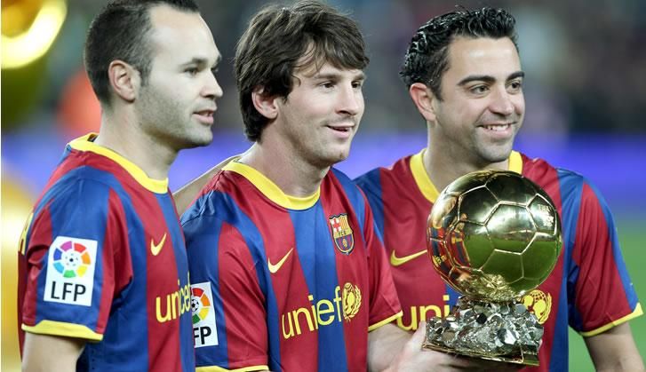 Iniesta-Xavi-Messi-posan-Balon-Oro