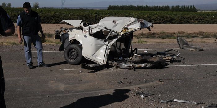 Choque frontal ruta 7 destilería - Nota2