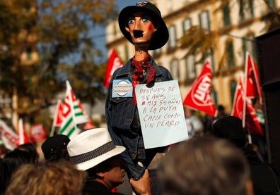 Crisis España Europa protestas P