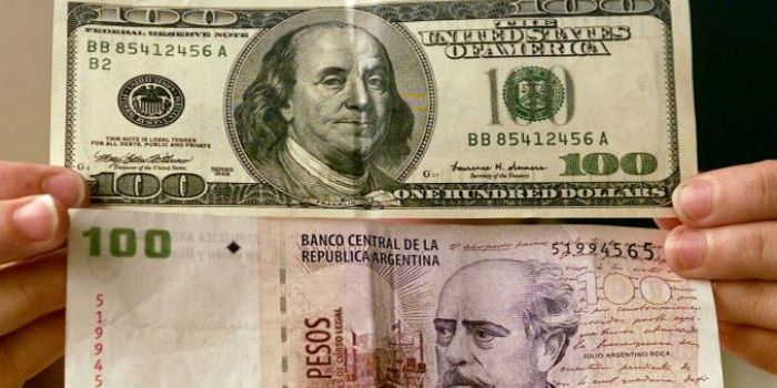 Pesos dolares billetes