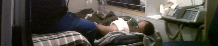 Raimundito en la ambulancia FAJA 2