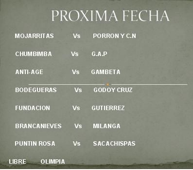 Proxima fecha 11