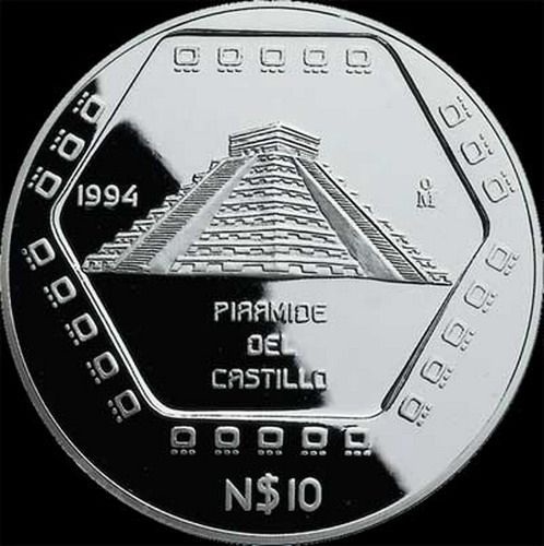 Moneda plata mayas mexico P