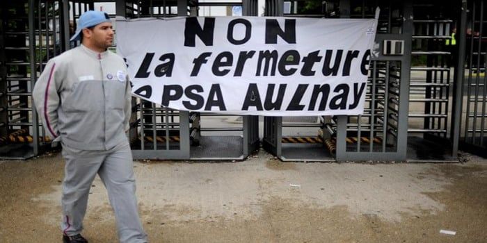 Peugeot PSA Citroen Francia industria protesta N