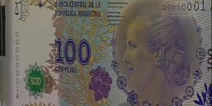 Billete 100 pesos evita.jpg N