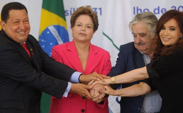 Mercosur - rousseff -mujica- cfk y chavez