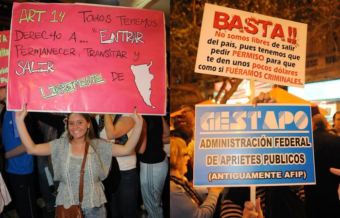 Galeria vertical, cacerolazo, anti k, Cristina, marcha