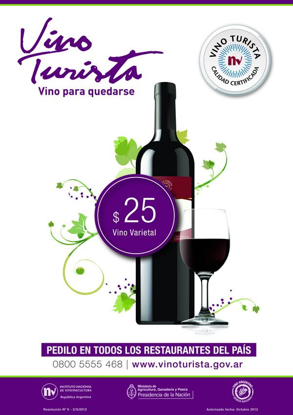 Afiche vino turista III