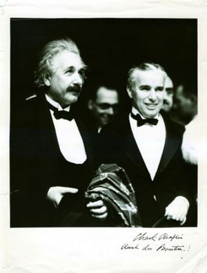 Albert Einstein, Charles Chaplin