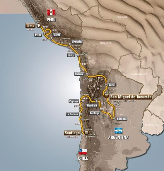 Dakar recorrido