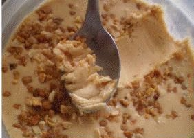 Helado de turrón interior